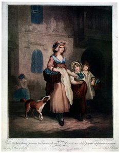 Twee bosjes een cent, sleutelbloemen, twee bosjes een cent, 1793, 1929 door Luigi Schiavonetti