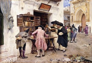 De bibliofielen, 1879 door Luis Jimenez y Aranda