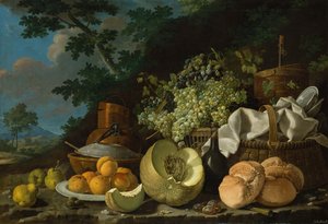 De middagmaaltijd La Merienda door Luis Egidio Melendez
