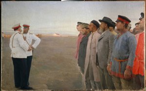 De Rekrutering door Lukjan Vasilievich Popov