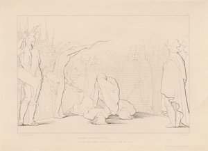 Stom, starend, lijdend... door Lumb Stocks, after George Elgar Hicks