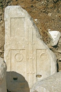 Gesneden deur, Xanthos, Turkije door Lycian