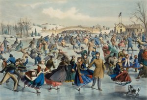 Central Park, Winter - De schaatsvijver, 1862