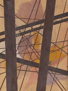 Ruimtemachtconstructie, ca. 1921-1922 door Lyubov Sergeyevna Popova
