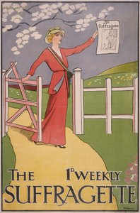 Poster voor The Suffragette krant, c1910-c1915
