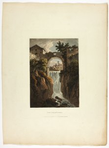 Cascade van Tivoli, plaat negenendertig van de Ruïnes van Rome