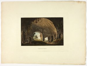 Tempel van Venus, plaat achtendertig van de Ruïnes van Rome door M. Dubourg