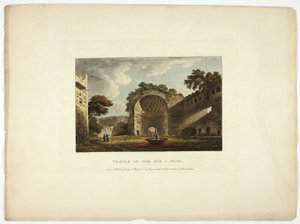 Tempel van de zon en de maan, plaat twee uit Ruïnes van Rome door M. Dubourg