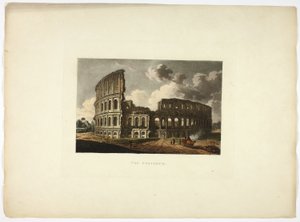Het Colosseum, plaat vijftien van de Ruïnes van Rome door M. Dubourg