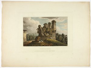 Graf van Horath, plaat zes van de Ruïnes van Rome door M. Dubourg