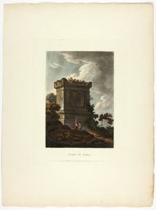 Graf van Nero, plaat 7 uit de Ruïnes van Rome door M. Dubourg