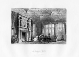 De salon, Loseley Hall, Guildford door M. J. Starling