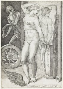 De dood verrast een vrouw, c.1490-c.1540 door M Master