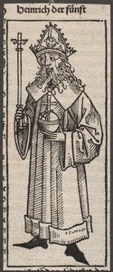 Hendrik de Vijfde door M. & Pleydenwurff W. (d.1494) Wolgemuth