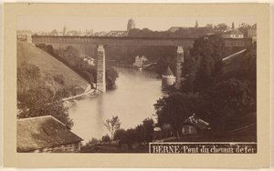Bern. Chemin defer brug. door M. Vollenweider