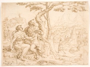 Juda en Tamar door Maarten van Heemskerck