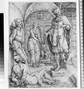 De bevrijding van de gevangenen door Maarten van Heemskerck