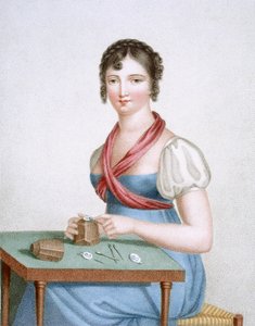 De Prentmaker, gegraveerd door Augrand, c.1816
