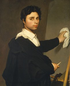 Ingres als jonge man door Madame Gustave Hequet