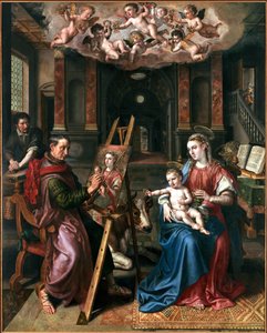 Sint Lucas Tekent de Maagd