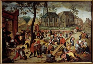 Kinderspelen door Maerten van Cleve