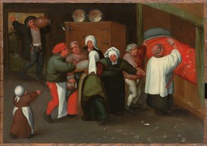 De zegening van het huwelijk door Maerten van Cleve