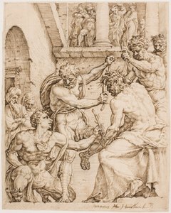 Christus gekroond met doornen, ca. 1548 door Maerten van Heemskerck