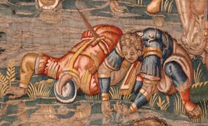 Verhaal van Gideon. De krijgers worden gekozen. Diocesaan museum, Brussel.
