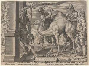 Rijke man en arme Lazarus door Maerten van Heemskerck