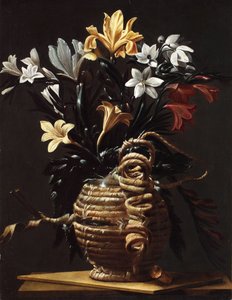 Fiasca con fiori, ca. 1615-1620 door Maestro della fiasca di Forlì