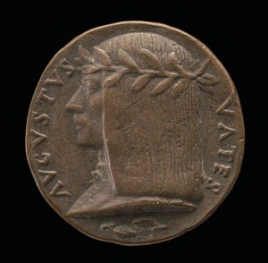 Augusto da Udine Publio Augusto Graziani, Dichter en Astroloog [voorzijde], ca. 1519 door Maffeo Olivieri
