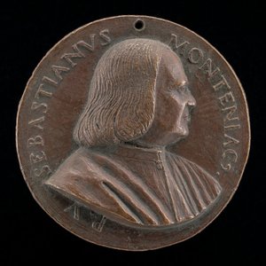 Sebastiano Montagnacco, overleden 1540, Venetiaanse patriciër [voorzijde], 1520-1530 door Maffeo Olivieri