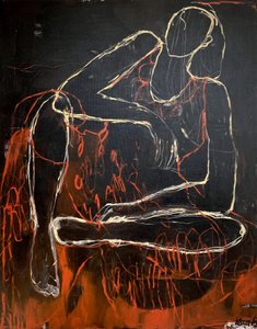 Schets van een contemplatief figuur