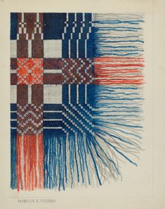 Geweven deken (detail)