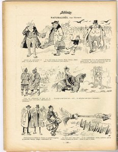 La Baionnette, Satirisch in kleuren door Henri Maigrot