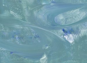 Dynamische blauwgroene stroming