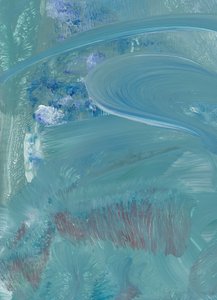 Vloeibaar blauw abstract door Maira Ribena