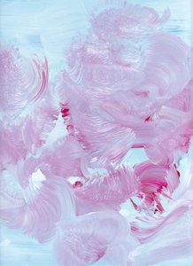 Vloeiende roze en blauwe tinten