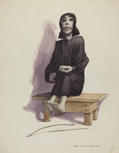 Figuur van de Dood Muerto, ca. 1937 door Majel G. Claflin