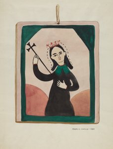 Retablo Maagd door Majel G. Claflin