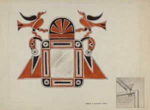 Blikken spiegel lijst door Majel G. Claflin