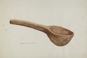 Houten pollepel, ca. 1937