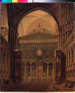 Interieur van de Tempel in Jeruzalem door Maksim Nikiforovich Vorobiev