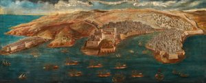 Uitzicht op Fort Ricasoli, Kasteel St. Angelo, L