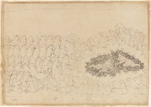 Rama en Lakshmana overweldigd door pijlen: Folio uit de belegering van Lanka-serie