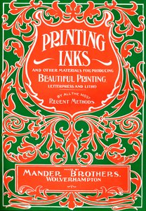 Drukinkten en andere materialen voor het produceren van mooie drukwerk - advertentie, 1916