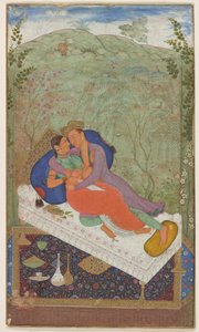 Sultan Murad en een Gemalin, ca. 1597 door Manohar