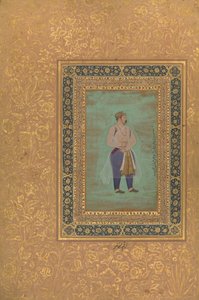 recto: Portret van Prins Danyal, Folio uit het Shah Jahan Album door Manohar