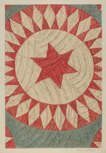 Ster & ring quilt door Manuel G. Runyan