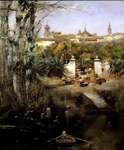 December in Sevilla door Manuel Garcia y Rodriguez